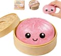 Glitter Dumpling, Glitter Dumpling Squishy Box, Angstdempende Fidget Sensorisk Myk Klem Dekompresjon Deig Stressgaver rosa pink