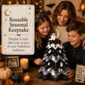 Miniatyrbillede 7 af 8: DIY Quilted Fabric Christmas Tree Kit, 3D Fabric Patchwork Craft Set for Beginners, Handmade Table Decoration for Home, Mantel, Table, Office