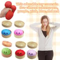 Miniatyrbilde 2 av 5: Stressball, elastisk og myk, i dumplingform, rosa Color