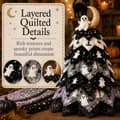 Miniatyrbillede 4 af 8: DIY Quilted Fabric Christmas Tree Kit, 3D Fabric Patchwork Craft Set for Beginners, Handmade Table Decoration for Home, Mantel, Table, Office