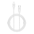 Rvelon iPhone-kabel USB C till Lighnting MFi Silikon Rvelon 1M Vit Vit