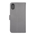 Miniatyrbild 1 av 5: iPhone X/XS Plånboksfodral Läder med Stativ - Grå Brun