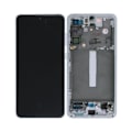 Miniatyrbild 1 av 5: Samsung Galaxy S21 FE Skärm med LCD Display Original - Vit Vit