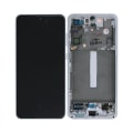 Pikkukuva 1 / 5: Samsung Galaxy S21 FE Skärm med LCD Display Original - Vit White