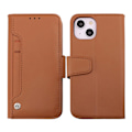 Pikkukuva 1 / 6: iPhone 14 Plånboksfodral Extra Kortfack Rvelon - Brun Brown