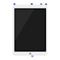 Miniatyrbillede 3 af 4: iPad Pro 10.5" Gen Skärm/Display OEM - Vit White
