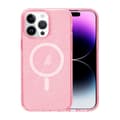iPhone 15 Pro Mobilskal Glitter Magsafe - Rosa Rosa