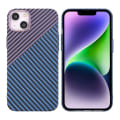 Miniatyrbillede 1 af 6: iPhone 15 Plus Mobilskal i Kolfiber - Lila/Blå Multicolor