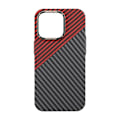 Miniatyrbillede 3 af 5: Kolfiber Skal iPhone 14 Pro - Röd & Svart Multicolor