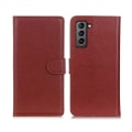 Pikkukuva 1 / 5: Samsung Galaxy S22 Plus 5G Plånboksfodral med Stativ - Brun Brown