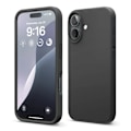 Pikkukuva 1 / 4: iPhone 16 Plus Mobilskal Silikon Rvelon - Svart Black
