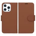 iPhone 16 Pro Plånboksfodral med Stativ - Brun Brown
