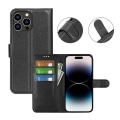 Miniatyrbillede 5 af 5: iPhone 15 Ultra Plånboksfodral med stativ - Svart Black