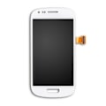 Pikkukuva 3 / 3: Samsung Galaxy S3 Mini Skärm/Display Original - Vit White