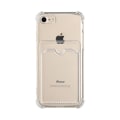 Pikkukuva 1 / 5: iPhone 7/8/SE (2020/2022) Stöttåligt Skal med Korthållare - Transparent Transparent