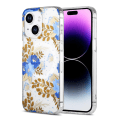 Pikkukuva 1 / 3: iPhone 13/14 Mobilskal MagSafe - Blommor Blå/Guld Multicolor