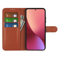 Miniatyrbild 1 av 5: Xiaomi 12T/Xiaomi 12T Pro Plånboksfodral med Stativ - Brun Brun