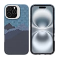 Miniatyrbild 1 av 6: iPhone 16 Pro Max Skal med Magsafe och Utfällbart Stativ - Berg Blå Blå