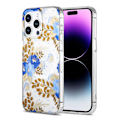 Miniatyrbillede 1 af 3: iPhone 14 Pro Mobilskal MagSafe - Blommor Blå/Guld Multicolor