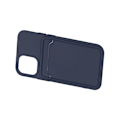 Pikkukuva 2 / 4: iPhone 12 Mini Silikonskal med Korthållare - Blå Blue