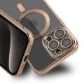 Miniatyrbild 2 av 5: Luxury Mobilskal med Magsafe iPhone 15 Pro - Guld Guld