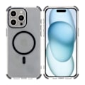 Miniatyrbillede 1 af 5: iPhone 15 Pro Max Rvelon Mobilskal Magnet med Kantskydd - Svart Black
