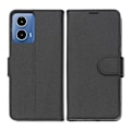 Pikkukuva 1 / 4: Motorola G04 Plånboksfodral med Stativ - Svart Black