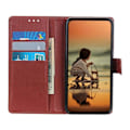 Miniatyrbillede 2 af 4: Xiaomi Redmi Note 9 Pro Plånboksfodral med Stativ - Brun Brown