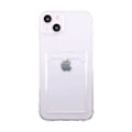 Miniatyrbild 1 av 3: iPhone 14 Plus Stöttåligt Skal med Korthållare - Transparent Transparent