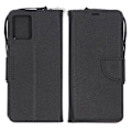 Miniatyrbillede 1 af 5: Motorola Moto G23 Plånboksfodral med Stativ - Svart/Brun Black