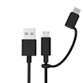 Pikkukuva 1 / 2: G-SP Micro-USB Kabel Lightning Adapter 1 meter - Svart Black
