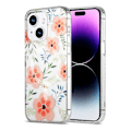 Miniatyrbild 1 av 3: iPhone 14/15 Plus Mobilskal MagSafe - Blommor Rosa multifärg