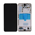 Pikkukuva 1 / 7: Samsung Galaxy S22 Skärm med LCD Display Original - Rosa Guld Pink gold