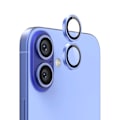 Miniatyrbillede 1 af 3: iPhone 16 /16 Plus Lins Kameraskydd - Ljusblå Blue