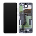 Pikkukuva 1 / 3: Samsung Galaxy S20 Plus 4G/5G (G985/G986) Skärm med LCD Display Original - Grå Grey