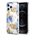 Pikkukuva 1 / 3: iPhone 12 Pro Max Mobilskal MagSafe - Blommor Blå/Guld Multicolor