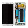 Pikkukuva 1 / 3: Samsung Galaxy S7 Edge (SM-G935F) Skärm/Display Original - Vit White