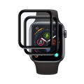 Miniatyrbillede 1 af 3: Skärmskydd Apple Watch SE 1/2 40mm - Härdat Glas Svart Black