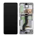 Pikkukuva 1 / 3: Samsung Galaxy S20 Plus 4G/5G (G985/G986) Skärm med LCD Display Original - Vit White