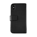 iPhone X/XS Plånboksfodral Läder Rvelon - Svart Svart