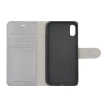 Miniatyrbild 4 av 5: iPhone X/XS Plånboksfodral Läder med Stativ - Grå Brun