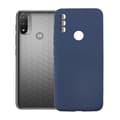 Motorola Moto E20 Silikonskal med Kameraskydd - Blå Graphite blue