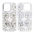 Mobilskal Magsafe till iPhone 16 Pro - Transparent med blommor Transparent