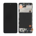 Pikkukuva 1 / 5: Samsung Galaxy A51 (SM-A515F) LCD Skärm med Display Original - Svart Blue