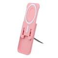 Utfällbar korthållare med MagSafe och stativ - Rosa rosa