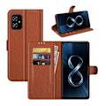 Pikkukuva 6 / 6: Asus Zenfone 8 5G Plånboksfodral med Stativ - Brun Brown