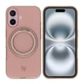 iPhone 16 Rvelon Skal Roterande Magnet Stativ - Brons brun