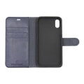 Miniatyrbild 2 av 6: iPhone X/XS Plånboksfodral Läder med Stativ - Blå Blå