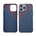 Kolfiber Skal iPhone 13 Pro Max - Lila & Blå multifärg