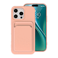 Miniatyrbild 2 av 4: Silikonskal med Kortfack för iPhone 16 Pro Max - Rosa Rosa